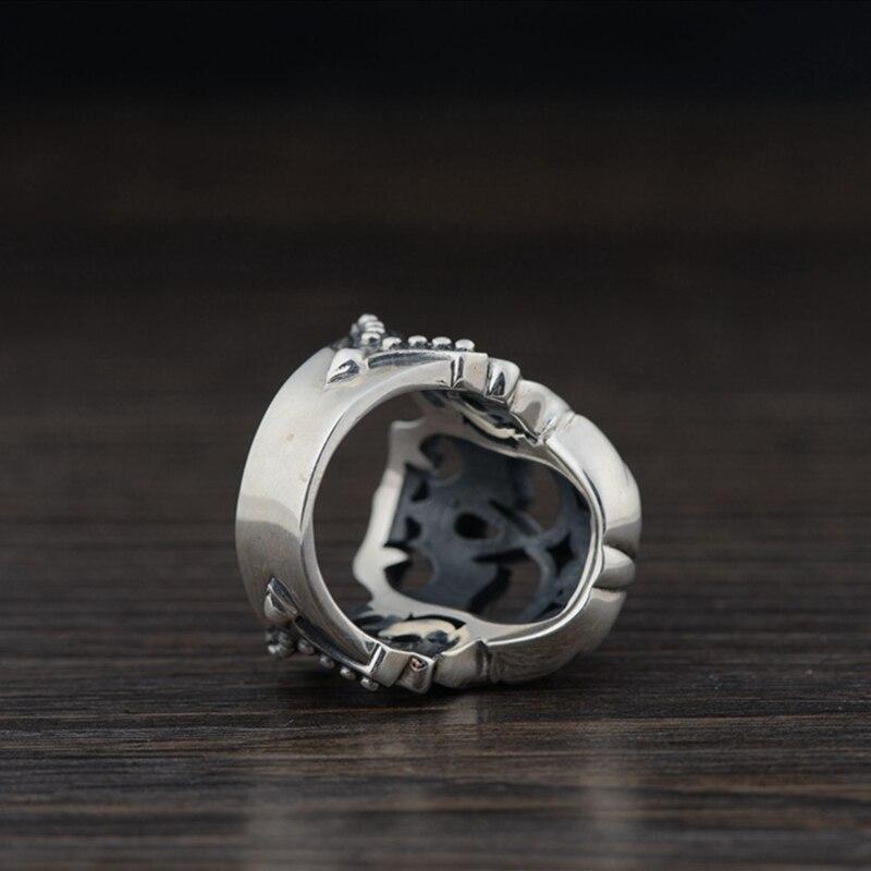 Vintage Sterling Silver Skull Ring | Skull Action