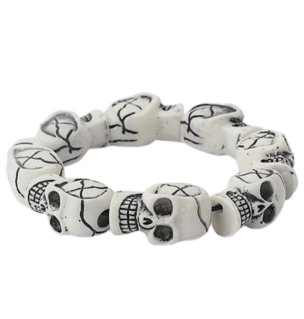 White Skull Bracelet