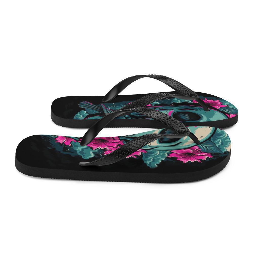 women-s-Sugar-Skull-Flip-Flops-printed