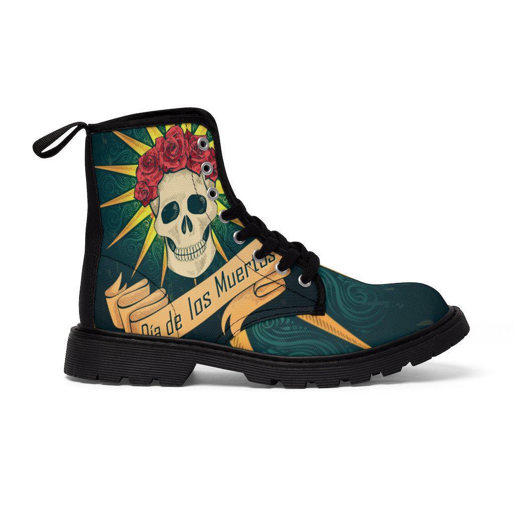womens-skull-print-boots-design