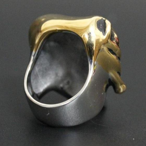 Yellow Gold Skull Ring | Skull Action